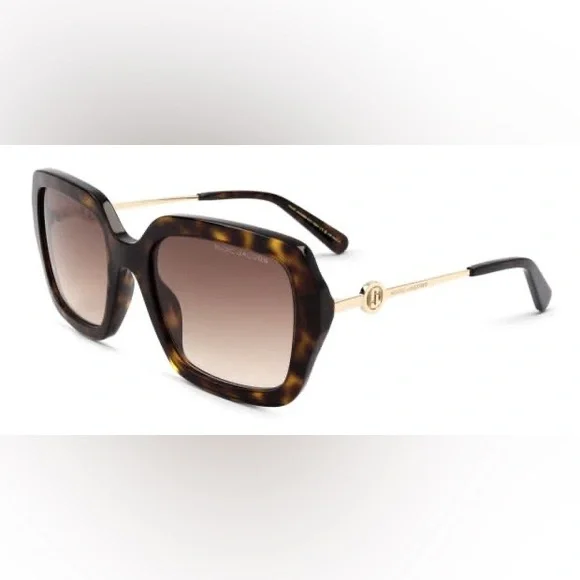 Marc Jacobs Brown Sunglasses with Case New Marc Jacobs Brown Tortoise Sunglasses - with Case and Cloth main image 4